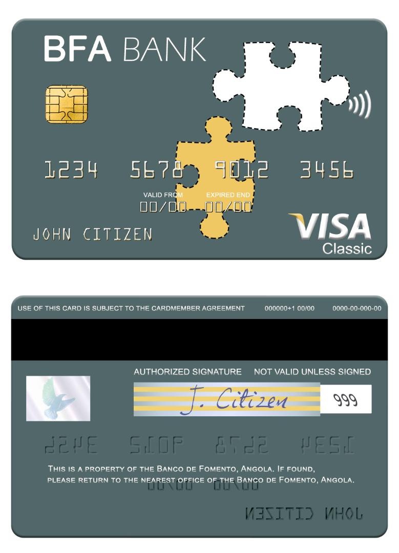 Angola Banco de Fomento visa card